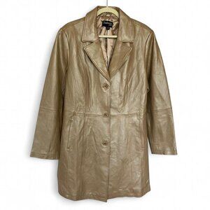 Chadwick’s of Boston Champagne Tan 100% Leather Jacket